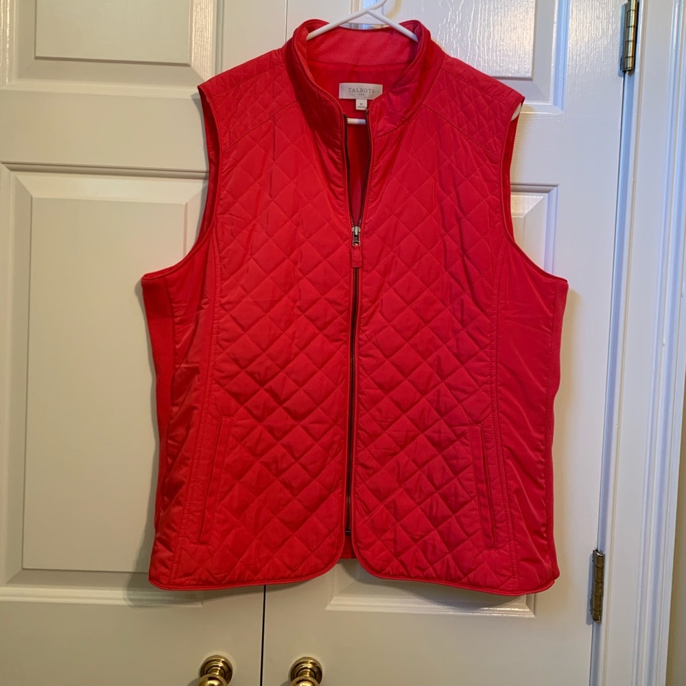 Bright pink vest from Talbots XL